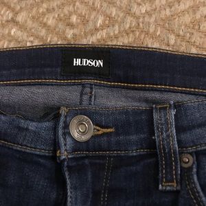 Hudson Jeans Dark Wash Raw Edge Jeans